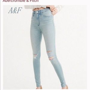 Abercrombie and Fitch Simone High Rise Ankle Jeans